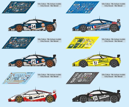 Decals mclaren gtr mans - gtr,