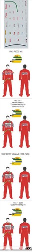 Decalcomania senna f3000 - senna, 1/43